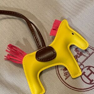 Authentic Hermes Leather horse 🐴 charm . Must have for Kelly or Birkin.Brand new